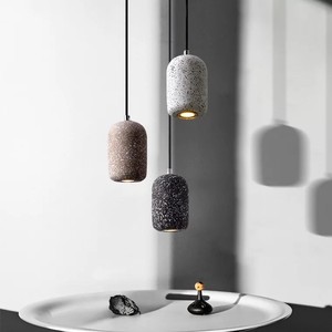 Lámpara Colgante LED Cilíndrica de Terrazo Moderno al por Mayor, Luces Colgantes de <span class=keywords><strong>Cemento</strong></span> <span class=keywords><strong>Gris</strong></span> Estilo Nórdico Industrial para Isla de Cocina - Product Image 6
