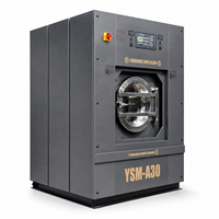 Laveuse-essoreuse industrielle à ressorts en acier inoxydable série SSMA 30 kg entièrement automatique électrique autonettoyante triphasée