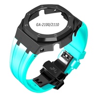 Faixa de relógio ga2100 gen 4, acessórios de modificação, alça de metal em aço inoxidável, caixa de relógio gshock para casio