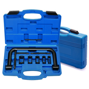Xc <b>Tool</b> Valve Spring Compressor <b>Set</b> Carbon Steel Manual Valve Clamp Removal Installation <b>Tool</b> For Auto <b>Mechanic</b> Repair - Product Image 2