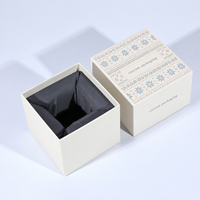 Boîte en carton rigide personnalisée avec couvercle et base, doublure souple pour boîte à thé, pot en céramique, emballage cadeau artisanal, logo personnalisé