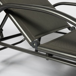 Kursi Pantai tanpa gravitasi luar ruangan furnitur santai logam lipat untuk taman Hotel kursi berjemur gudang susun - Product Image 5