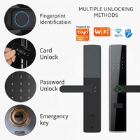 Cerradura Inteligente Biométrica con Huella Dactilar, Control por Aplicación Tuya, para Llave Electrónica Táctil, Puerta de Aluminio, Gabinete de Madera, Almacenamiento de Datos en la Nube