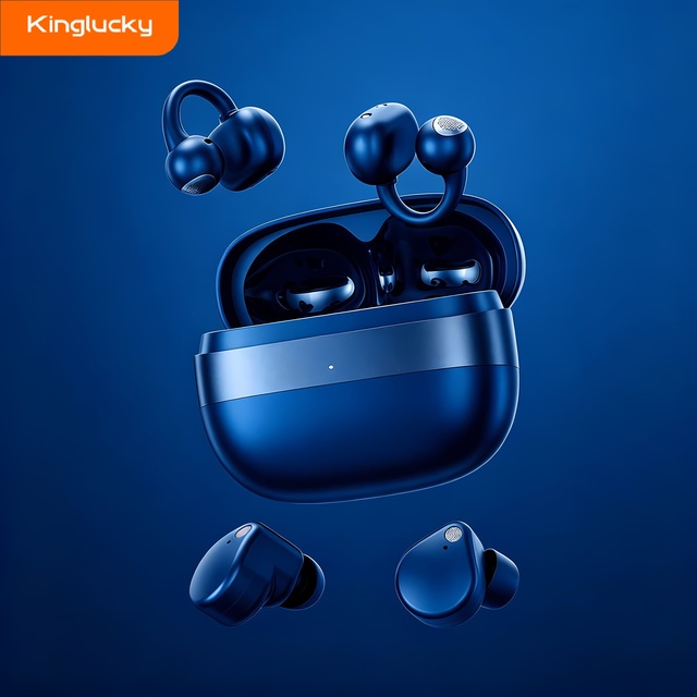 2026 New Product A25 Wireless Earphones 2in1 TWS+OWS Clip-on ANC Semi-in-Ear JL Chipset LED Indicator ENC BT6.0 AI Smart TWS