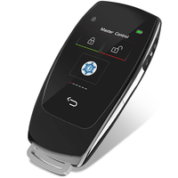 Clé de voiture universelle intelligente LCD à 4 boutons, démarrage sans clé, verrouillage/déverrouillage automatique, commande à distance des vitres, pour toutes les marques de voitures, modèle CF920 noir