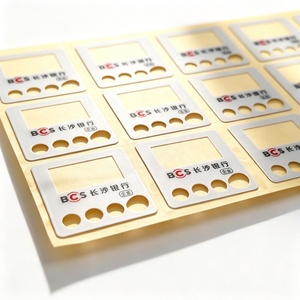 Étiquette personnalisée en panneau de polycarbonate (PC) adhésif, étanche, pour contrôle électronique, avec graphique de superposition pour plaque PET - Product Image 1