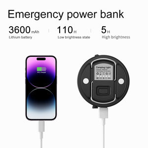 Atmosphère colorée LED lampe de tente magnétique de lumière de camping étanche pour les aventures en plein air - Product Image 4