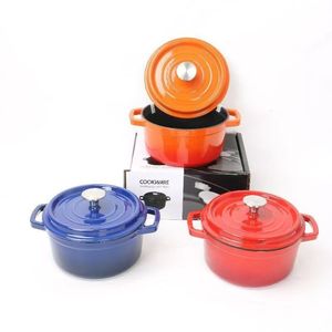 Olla de <span class=keywords><strong>Hierro</strong></span> <span class=keywords><strong>Fundido</strong></span> Esmaltada de Diseño Minimalista, Ecológica, al por Mayor de Fábrica - Product Image 1