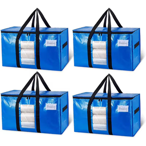 Heavy-Duty Moving Storage Totes with Handles Zippers Factory Alternative to Moving Boxes Practical Packing Supplies for Shopping - Product Image 1