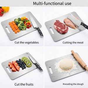 Stainless Steel Double-sided Thickened Chopping <strong>Board</strong> Eco-friendly &amp; Anti-Bacterial Food Cutting <strong>Board</strong> for Wedding Use - Product Image 2