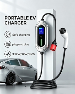 เครื่องชาร์จรถยนต์ไฟฟ้าแบบพกพา 3.5kW 7kW ได้รับการรับรองมาตรฐาน CE ชนิดที่ 2 <span class=keywords><strong>Mennekes</strong></span> สำหรับใช้ในบ้าน พร้อมแอปพลิเคชันอัจฉริยะ - Product Image 3