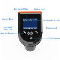 Escáner de código de barras 2D portátil Xincode, escáner de código QR automático con cable USB PDF417, lector de código de barras 1D de matriz de datos para pago móvil