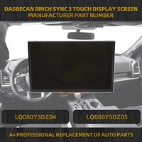 Système de navigation radio avec écran tactile capacitif LCD de 8 pouces pour Ford Explorer Expedition Lincoln MKX/MKS/MKZ - Montage sur tableau de bord