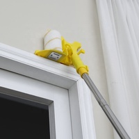 Outils de peinture pour murs et plafonds hauts avec kit de pinceaux de finition pour les coins et outil de découpe de peinture