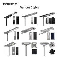 Lampe solaire LED intégrée tout-en-un FORIDO de qualité supérieure, étanche, pour extérieur, 30w 50w 60w 80w 100w 120w 150w
