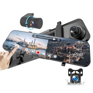 Very Cheap 1080P 12" Inch 3 Channel Car Dvr 3 Camera 2020 Dash Cam 1080P Dash Cam For Car