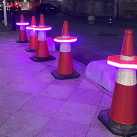 Gyrophare de signalisation routière à LED haute luminosité, 51 LED rouges et bleues, batterie lithium 1200 mAh, protection IP64, en PP pour la circulation