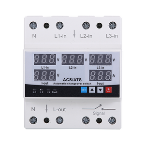 Protettore <span class=keywords><strong>di</strong></span> <span class=keywords><strong>Tensione</strong></span> Auto-riarmante da Sovratensione e Sottotensione 220V 63A Trifase, Limitatore <span class=keywords><strong>di</strong></span> Corrente CA Regolabile con 5 Display - Product Image 1