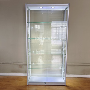 <span class=keywords><strong>Vitrina</strong></span> Comercial de Vidrio en Oferta, <span class=keywords><strong>Vitrina</strong></span> de Esquina con Marco de Aluminio y Visión Completa, Mueble de Exhibición de Vidrio - Product Image 3