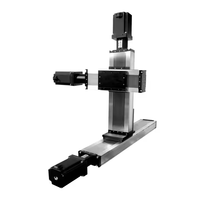UMOT 120mm Gantry Robot Cnc Kit Multi-Axis Sistema de posicionamiento lineal Xyz Table 3 Axis Stage Guía de riel industrial para automatización
