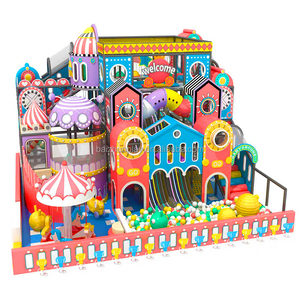 <span class=keywords><strong>Labyrinthe</strong></span> de terrain de jeu intérieur pour enfants sur le thème écologique avec jeux intéressants Carrousel d'épandeur de boules à glissière en tube transparent - Product Image 3