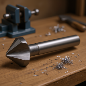 Ttake Hss Co TiAlN Coated 90 Degree Countersink 3 Flutes Cylindrical Shank Din 335 <b>C</b> Drill Bit For Steel - Product Image 3