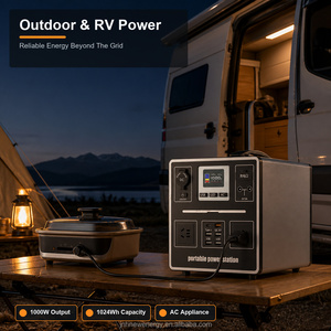 Station d'alimentation portable OEM 1000W avec batterie LiFePO4 1971Wh, sortie AC/DC, générateur solaire pour extérieur et hors réseau - Product Image 4