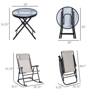 DB <b>Garden</b> -Shipped <b>Rocking</b> <b>Chair</b> Patio Furniture Prohibited by for - Product Image 2