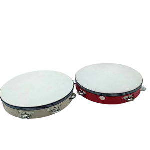 Tambourin à main pour enfants de 8 pouces, instrument de percussion en métal et bois avec grelots, idéal pour les fêtes et le karaoké, certifié CE EN71, modèle <span class=keywords><strong>Tam</strong></span>-gu-1 - Product Image 6