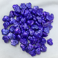 Perles d'eau douce baroques irrégulières en forme de cœur, colorées, revêtement arc-en-ciel, perles en vrac, 9 couleurs, pour bijoux faits main par des designers