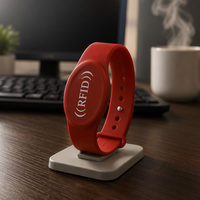 Bracelet en silicone NFC RFID pour enfants et adultes, impression sérigraphique électronique, en solde