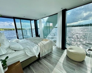 Nuevo Diseño <span class=keywords><strong>de</strong></span> Gran Venta: Casa Flotante <span class=keywords><strong>en</strong></span> Bote Pontón <span class=keywords><strong>de</strong></span> Aluminio Grado Marino para <span class=keywords><strong>Vacaciones</strong></span> y Fiestas Familiares - Product Image 5