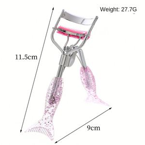 Glitter Mermaid Eyelash <b>Clip</b> Curling Comb with Stainless Steel Lasting Stereotype Curling Tool for Novice Beauty Makeup - Product Image 6