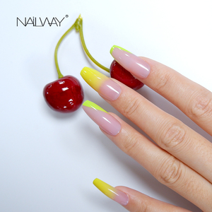 <span class=keywords><strong>Faux</strong></span> ongles français Extra-longs à pression, huile brillante, rose, cercueil, ballerine, Gel UV, à pression, ombré - Product Image 4