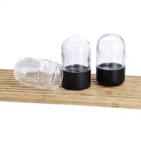 Bocal en verre vide en forme de capsule ronde, hermétique, anti-odeur, pour le stockage de fleurs, récipient de rangement en forme de dôme