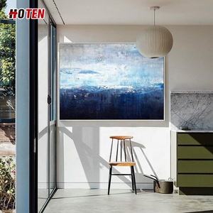 Pintura <span class=keywords><strong>al</strong></span> óleo abstracta minimalista moderna grande lienzo pintado a mano paisaje <span class=keywords><strong>para</strong></span> sala de estar Mural decorativo soportes arte de pared - Product Image 2