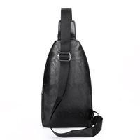 Tas dada kustom untuk pria tas perjalanan bisnis mewah kulit PU tahan air tas bahu tunggal olahraga tas selempang mode