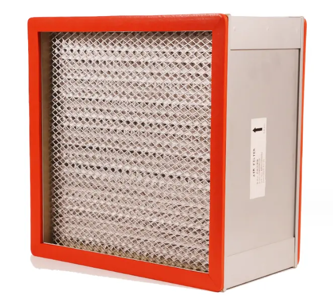 Filtre à air à haute efficacité résistant aux hautes températures cadre en aluminium H13 H14 filtre Hepa pour CVC
