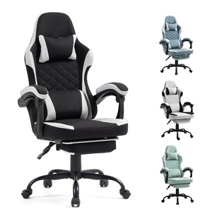 Chaises de jeu ergonomiques en tissu élastique à gratter pour chat avec <span class=keywords><strong>repose</strong></span>-pieds Chaises de jeux vidéo inclinables avec coussin à ressort - Product Image 1