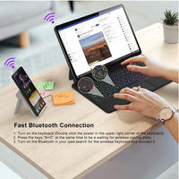 Touchpad Trackpad Tablet kablosuz arka işık ile ince manyetik kapak sihirli klavye Ipad kılıfı 2022 10th nesil 10.9 inç