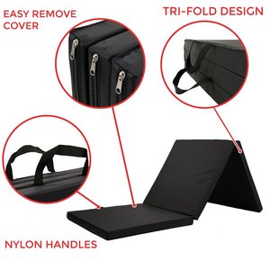 Trifold <span class=keywords><strong>Folding</strong></span> Nén Di Động Cuộn Giường Xốp Bọt Bộ Nhớ Lớp Nệm Tốt Nhất - Product Image 3