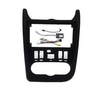Façade d'autoradio 2 DIN pour RENAULT Logan Sandero DACIA Duster, adaptateur de cadre d'autoradio double DIN, garniture de tableau de bord pour lecteur CD