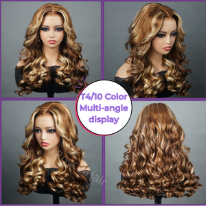 Ombre ad alta densità marrone Hd Highlight 30 pollici 13x6 Hd pizzo frontale parrucca 5x5 chiusura ampia corpo onda 13x4 anteriore parrucche capelli umani - Product Image 4