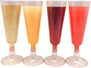 Vaso de Plástico Desechable de 5 OZ 150 ML para Champán, Vino, Fiestas, con Diseño de Puntos Dorados, Vaso de <span class=keywords><strong>Prueba</strong></span> - Product Image 5