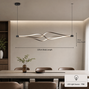 Modern Metal <b>Led</b> Dimmable Remote Tricolor Dining <b>Room</b> Pendant <b>Light</b> Adjustable Height Indoor Home Decor <b>For</b> Living <b>Room</b> - Product Image 4