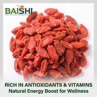 Baies de Goji biologiques de Ningxia, séchées de qualité supérieure, pour la préparation de thés, de boissons et d'aliments sains