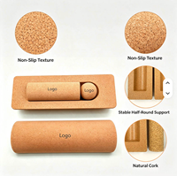Équipement de yoga et de fitness en liège naturel : Rouleau de relaxation personnalisable avec LOGO, colonne d'équilibre unisexe