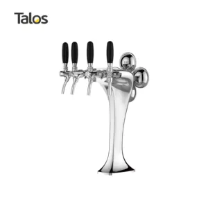 Talos Cobra Tap Toren Chrome 4-Weg Doseren Toren Tapbier Toren