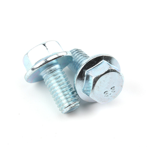 Aço carbono/aço inoxidável <span class=keywords><strong>Hex</strong></span>ágono Flange Parafusos Parafuso sextavado com flange