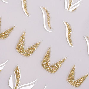 Autocollants <span class=keywords><strong>pour</strong></span> ongles en forme de vagues françaises de style égyptien, rayures dorées brillantes, autocollants <span class=keywords><strong>pour</strong></span> ongles autocollants <span class=keywords><strong>pour</strong></span> <span class=keywords><strong>manucure</strong></span> DIY - Product Image 6